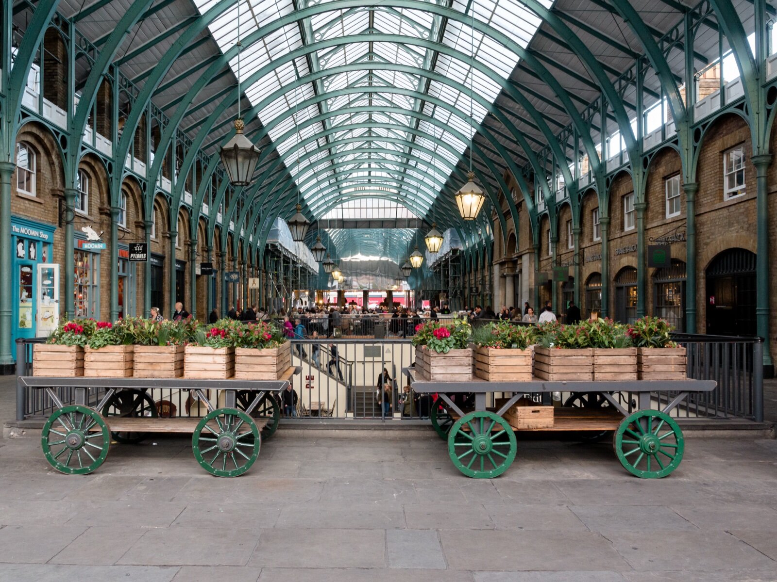 The interior of Covent Garden Market in central London